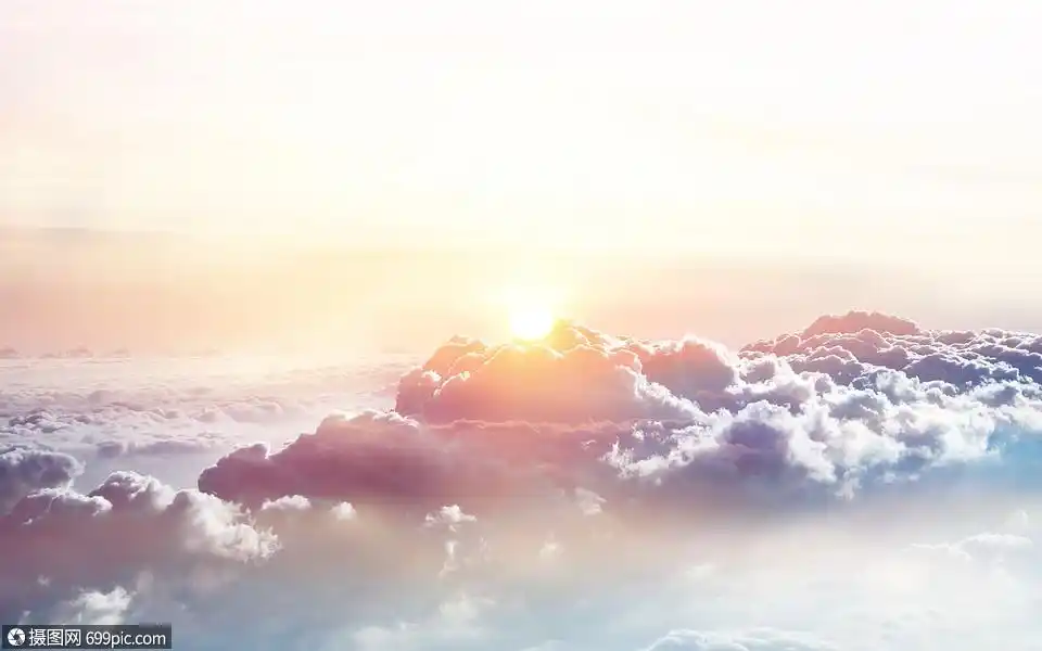 梦幻云端云海彩色图片