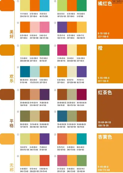 ppt配色附件全集配色色卡包