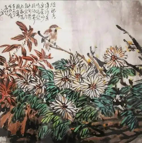 花语心影——孟超花鸟画作品展在郑州举行