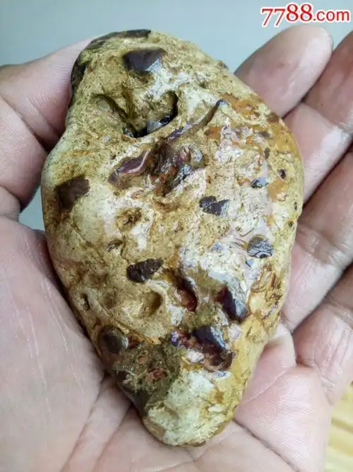 月亮白色陨石(无磁)-陨石-7788收藏