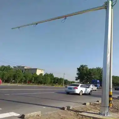 路宽热镀锌单悬f杆交通标志杆双悬臂t杆道路信号立杆