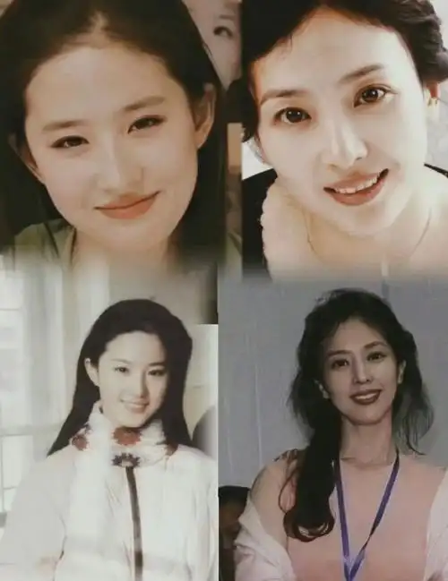 刘亦菲家人照片 基因的稳定发挥