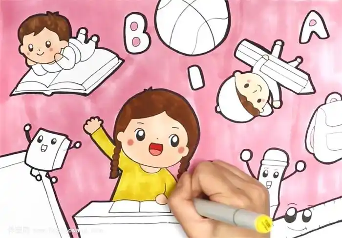 我的班级怎么画