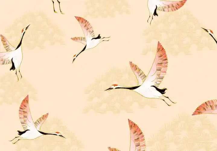 04临摹中国风仙鹤