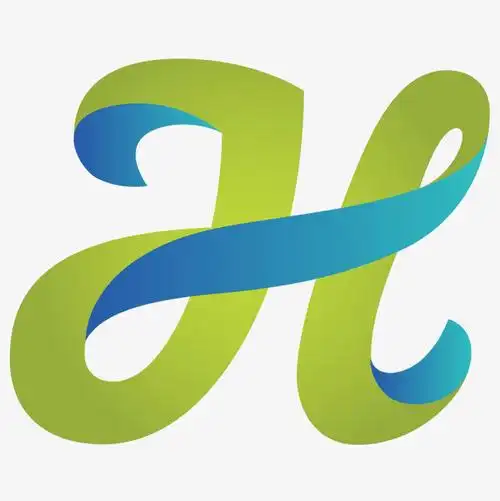 卡通手绘英文字母h