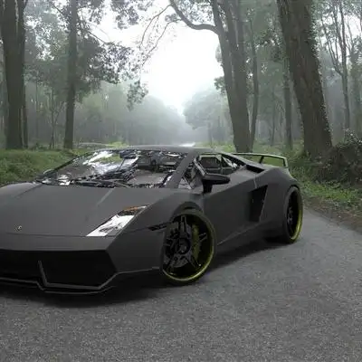 炫酷跑车头像,豪华霸气的黑色跑车图片-个性头像