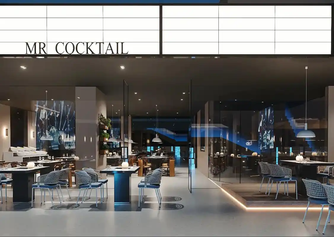 1000平方米餐厅 网红打卡地 现代简约方案设计 #丹东设计 - 抖音