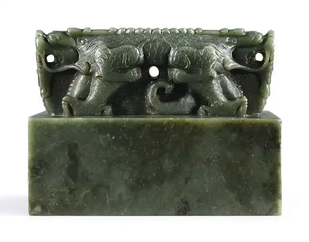 清乾隆青玉交龙钮孝庄皇后尊谥宝玺