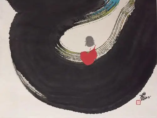 田旭桐禅意水墨画(3)