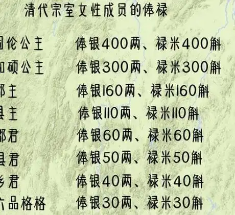 清朝宗室的等级是怎么划分的宗室女性的地位怎么样