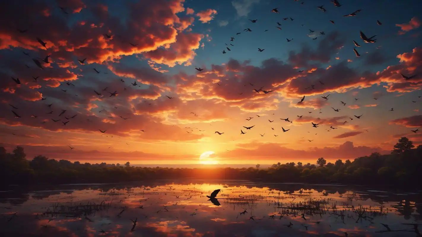 晚霞背景壁纸,温柔又浪漫95 分享几款温柔又浪漫的晚霞背景壁纸,真