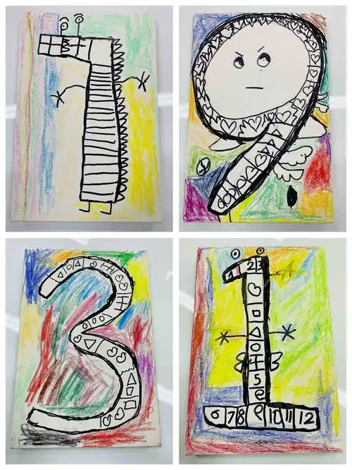 幼儿创意美术——《创意数字》