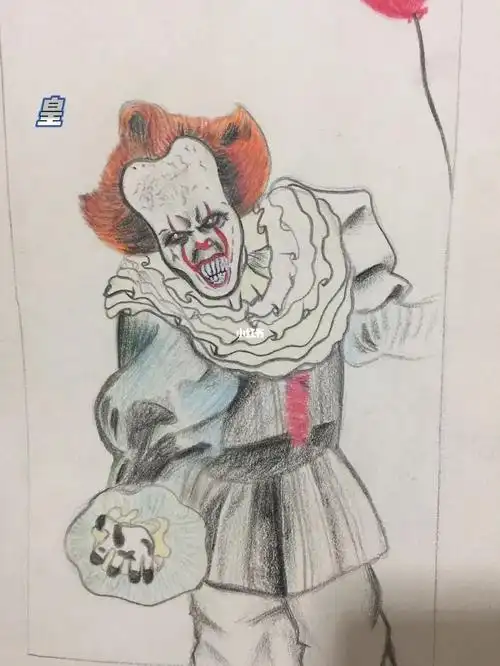 不喜勿喷哈发个作品证明我存在#小丑回魂  #改画  #画渣摸鱼  #五年级