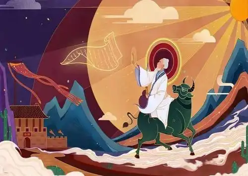 青牛过关紫气东来牛年大吉