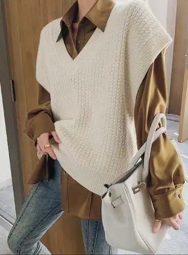 手工编织背心女价格