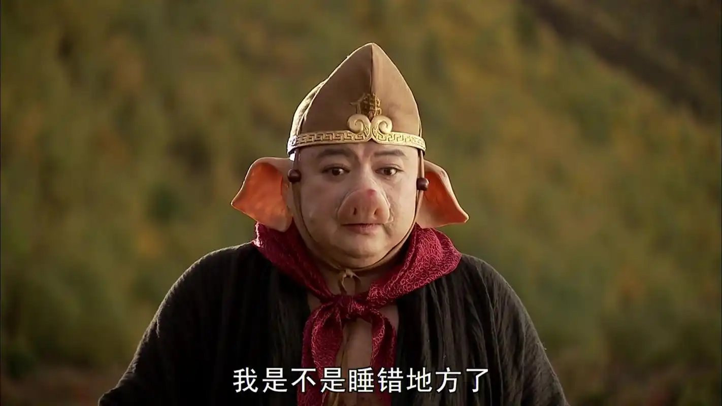 猪八戒继续睡觉,没想到那只鸟继续捣乱他睡觉