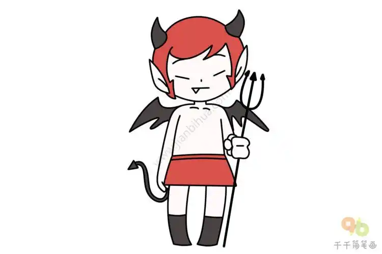 q版恶魔简笔画_其他人物简笔画