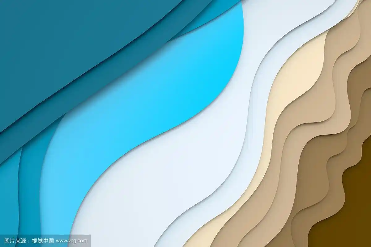 渐变曲面卡纸浅色背景,三维渲染