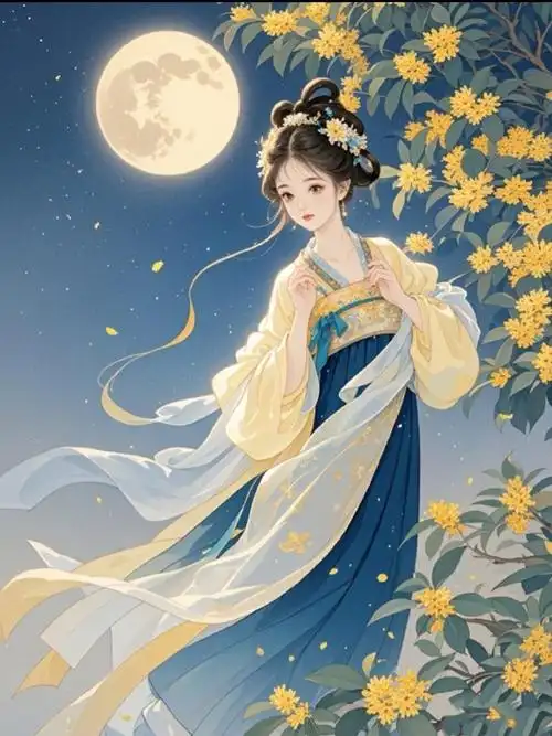 花前月下古风唯美境意背景图