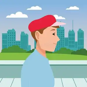 男人侧面眼睛图片