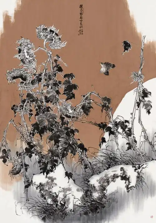 写意花鸟画导师崔树轩作品2写意花鸟画导师崔树轩作品1崔树轩,1963年