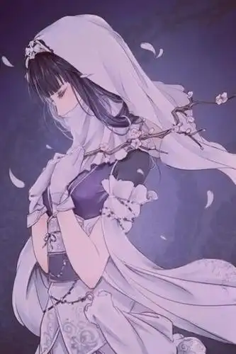 紫色头像女生古风