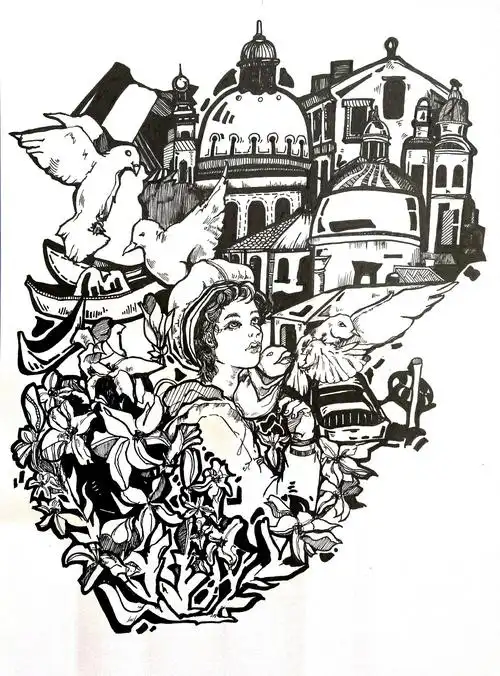 黑白装饰画|纯艺术|装置|木槿一 - 临摹作品 - 站酷 (zcool)