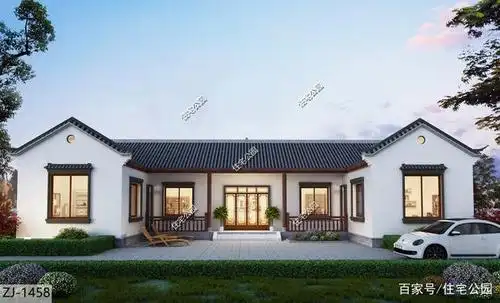 21×10米中式三合院,新年的第一栋房子,就给父母建这样的
