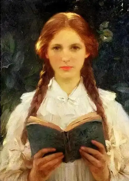 读书的女子更美油画里的美女气质太好看了艺术名画