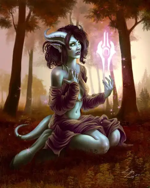 暴雪官方画廊更新:树林里的德莱尼女性