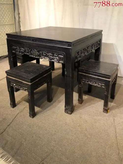 小叶紫檀八仙桌,_木桌/几/案_第4张_7788旧家具收藏