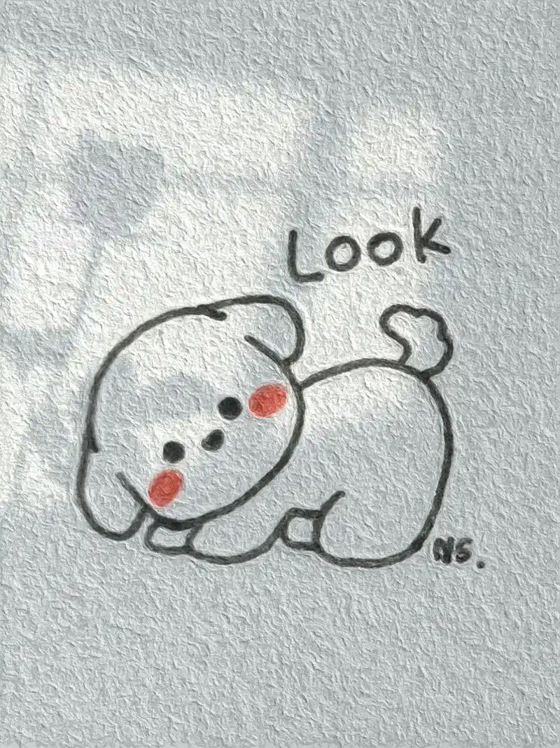 狗狗.#简笔画 #临摹 #一学就会系列 #绘画 #狗狗 - 抖音