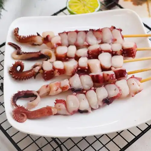 章鱼20串铁板足串冷冻商用鱼片珠串冷冻章鱼