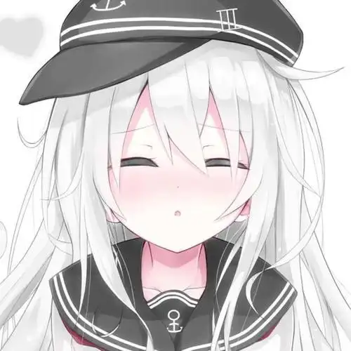 二次元卡通动漫女生头像月亮有了星星的陪伴黑夜