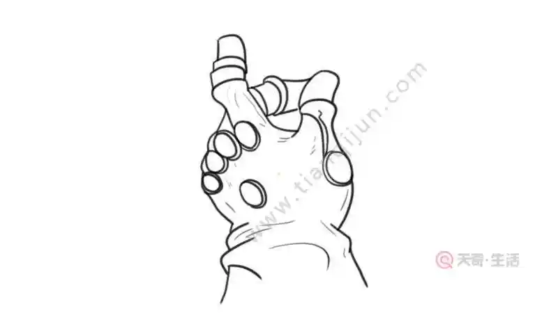 灭霸无限手套简笔画