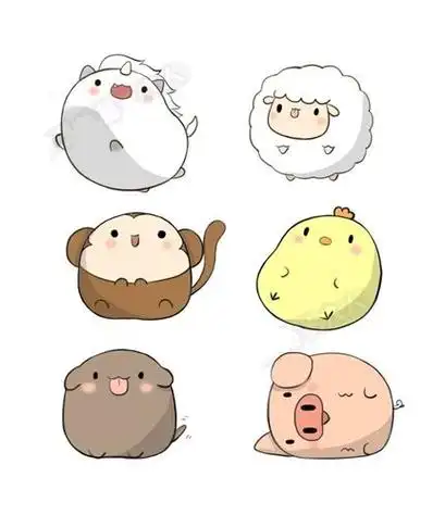 简笔画动物简笔画卡通动物小猫简笔画可爱萌萌哒小动物简笔画小动物