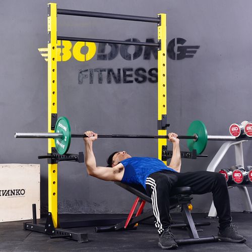 自由深蹲架一体家用健身器材杠铃架商用框式多功能卧推架举重床