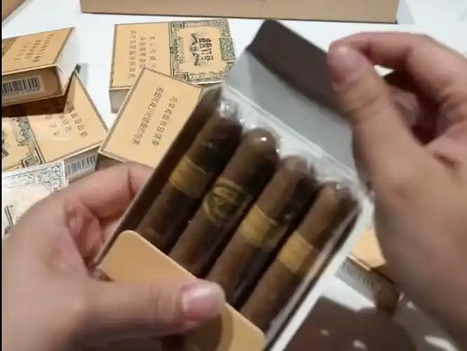 新版盛世6号雪茄,口粮优选,短型罗布图,玻璃纸独立包装携带方便