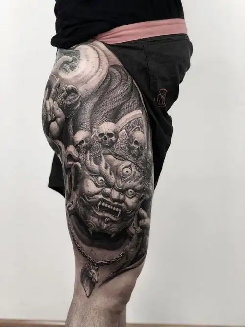 耗时26小时价值10万的岳恒大师纹身作品金刚手菩萨