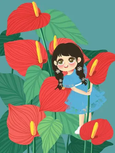 花丛精灵|插画|儿童插画|微光里里 - 原创作品 - 站酷 (zcool)