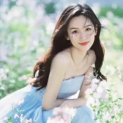 女明星周也唯美神仙头像图片