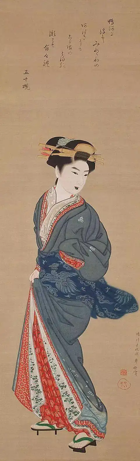 浮世绘美人日本艺术家眼里的艺伎生活