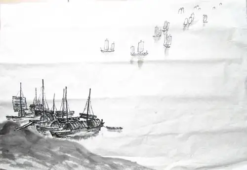 帆船各式画法魏紫熙山水画基本技法