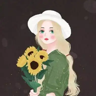 温暖知性女性卡通头像高清好看的手绘文艺范儿卡通微信头像女生