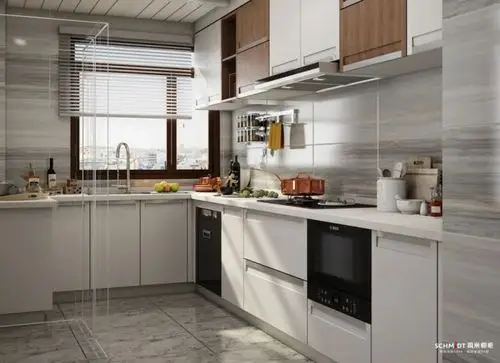 司米l型厨房设计案例 打造轻奢家居