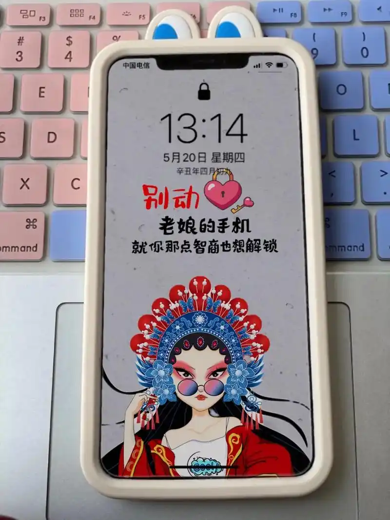 别动老娘的手机,就你那点智商也想解锁?#手机壁纸 #锁屏壁纸 - 抖音
