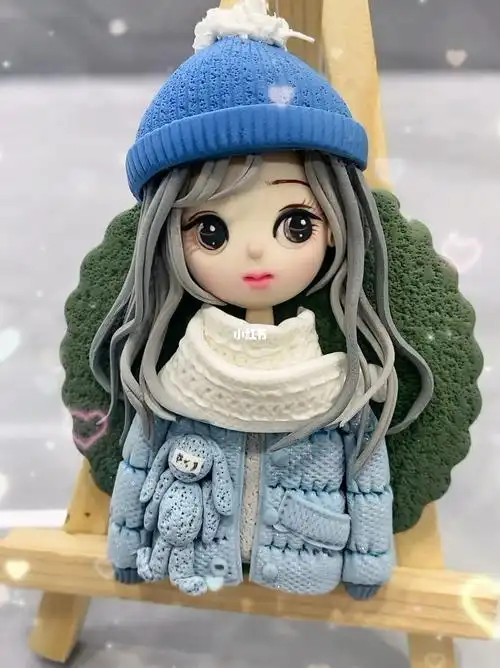 超级可爱的超轻粘土冰箱贴娃娃