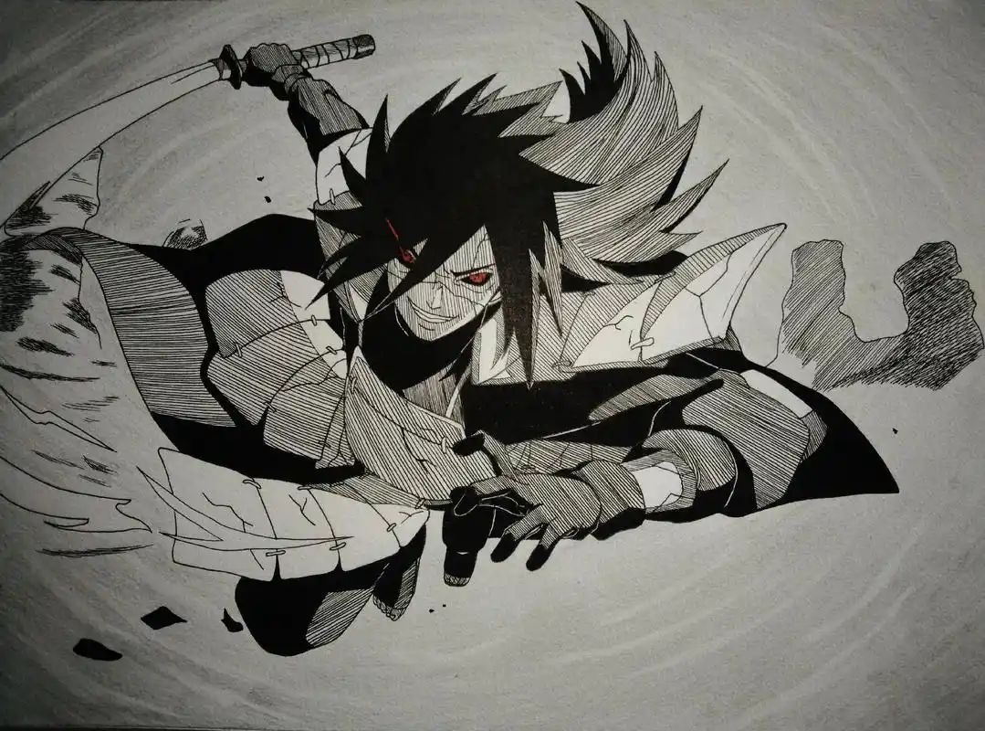 手绘 #宇智波斑  - 抖音