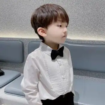 加绒长袖风琴衬衫 送领结 150cm