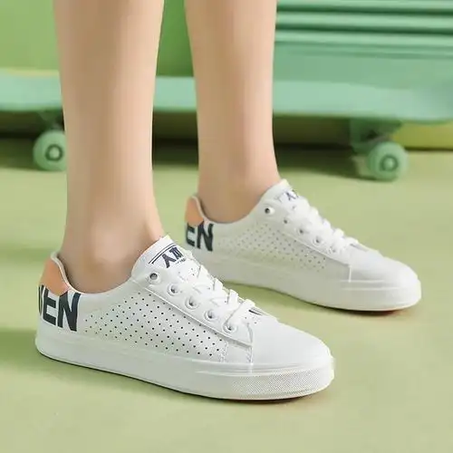 人本帆布鞋女平底春夏女鞋工作休闲鞋小白鞋女生鞋子韩版百搭板鞋_爱